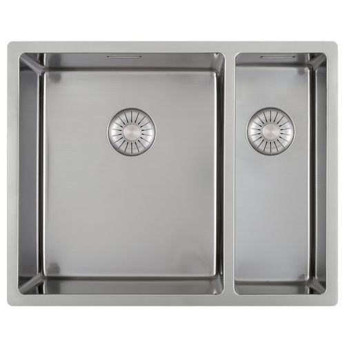 Lavello a 2 vasche - CAPP 3415/1534 R10 - Caressi B.V. - senza gocciolatoio / in acciaio inossidabile / da incasso