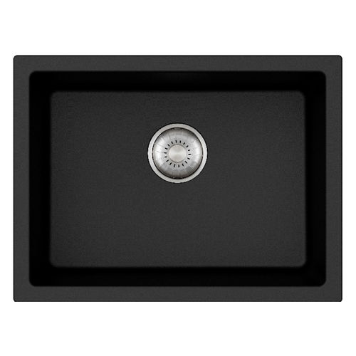 Lavello a 1 vasca - CAGR54BK-TU/FL - Caressi B.V. - senza gocciolatoio / in composito / da incasso