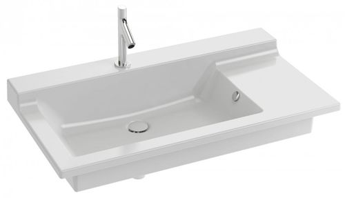 Lavabo da incasso - EXK112 - JACOB DELAFON - in ceramica / con piano integrato / rettangolare
