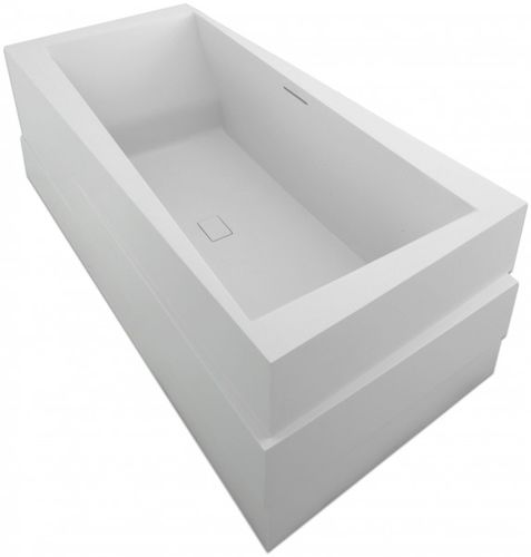 Vasca da bagno ad isola - ASKEW: C1801K - JACOB DELAFON - in Solid Surface / bianca