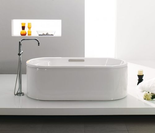 Vasca da bagno ovale - LOVEE: CE9287 - JACOB DELAFON - da appoggio / in ghisa / bianca