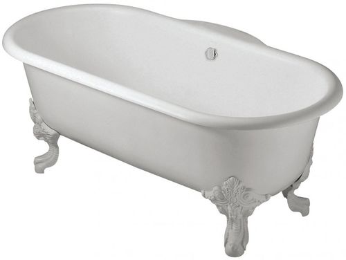 Vasca da bagno ovale - CIRCÉ: E2919N - JACOB DELAFON - con piedi / in ghisa / profonda