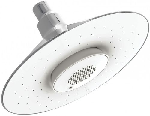 Soffione doccia da parete - MOXIE: E99105 - JACOB DELAFON - da soffitto / rotondo / con altoparlante