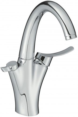 Miscelatore doppio comando da appoggio - CARAFE: E18865 - JACOB DELAFON - in metallo cromato / da cucina / 1 foro