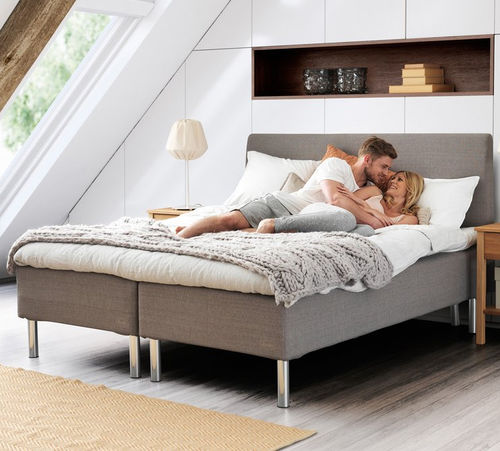 Letto matrimoniale - DIPLOMAT NORDIC - Jensen - contemporaneo / imbottito / con testiera