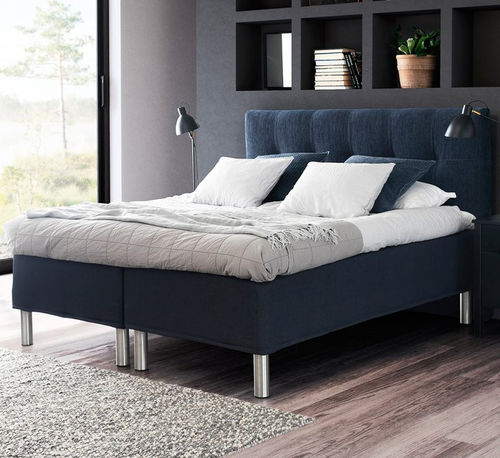 Letto matrimoniale - PRESTIGE NORDIC - Jensen - contemporaneo / imbottito / con testiera