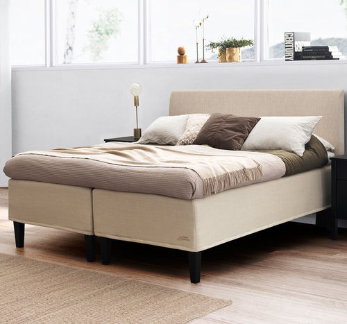 Letto matrimoniale - SUPREME NORDIC - Jensen - contemporaneo / imbottito / con testiera