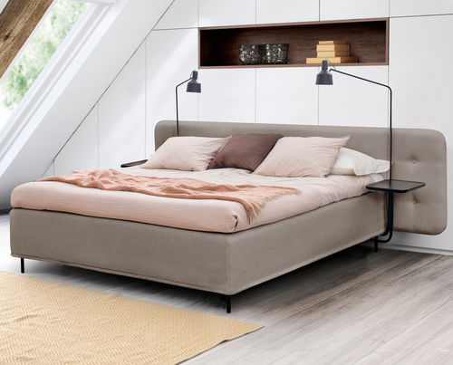 Letto matrimoniale - DIPLOMAT NORDIC LINE - Jensen - contemporaneo / imbottito / con testiera