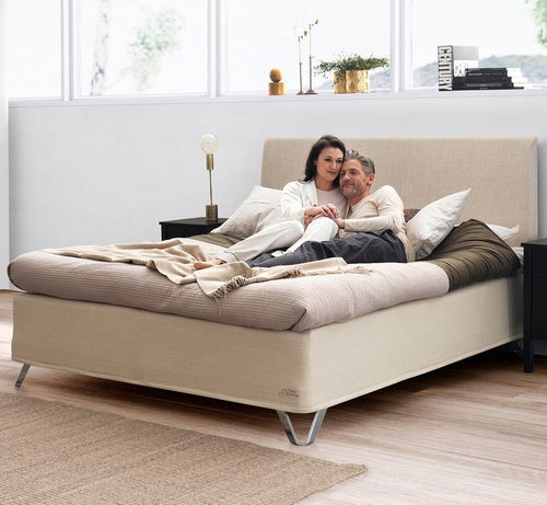 Letto matrimoniale - SUPREME NORDIC SEAMLESS - Jensen - contemporaneo / imbottito / con testiera
