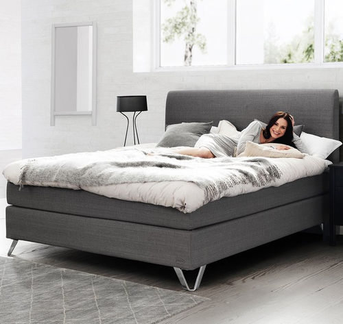 Letto matrimoniale - AMBASSADOR CONTINENTAL - Jensen - contemporaneo / imbottito / con testiera