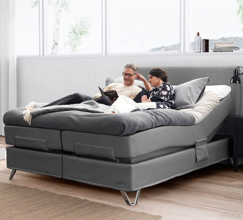 Letto matrimoniale - SUPREME AQTIVE II - Jensen - contemporaneo / imbottito / con testiera reclinabile