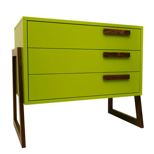 Cassettone contemporaneo - FAIRY TALE  - KD Stripes - in noce / in MDF / non specificato