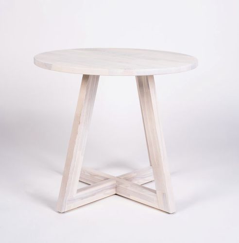 Tavolo contemporaneo - FAITY TALE  - KD Stripes - in frassino / con supporto in frassino / rotondo
