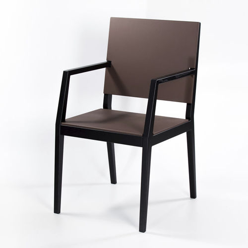 Sedia contemporanea - MAJESTY  - KD Stripes - da interno / in frassino / in legno compensato