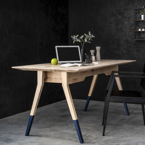 Tavolo da pranzo contemporaneo - ATLANTIS PLUS - KD Stripes - in rovere / con supporto in quercia / rettangolare