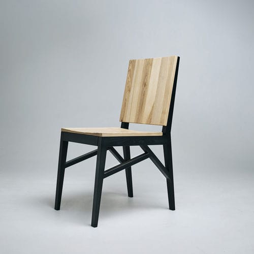 Sedia in stile rustico - DECO - KD Stripes - da interno / in frassino / per uso residenziale