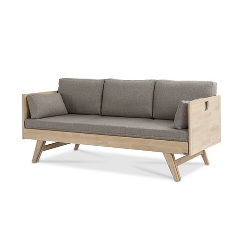 Divano letto - NOTTE - Kiteen Huonekalutehdas Oy - contemporaneo / in tessuto / grigio