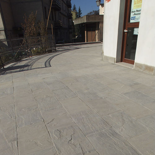Piastrella in pietra naturale - GAJA GREY - Marmotex SRL - levigata / satinata / spazzolata