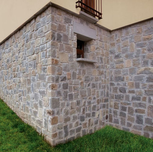 Paramento in pietra naturale - COVER GREY - Marmotex SRL - da interno / da esterno / rustico