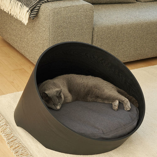 Cesta per gatto in legno compensato - COVO - MiaCara - in poliestere / S
