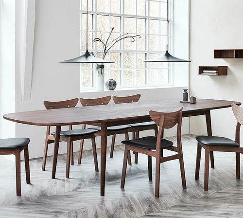 Tavolo da pranzo contemporaneo - BOW - PBJ Mobler ApS - in noce / in legno massiccio / in rovere bianco