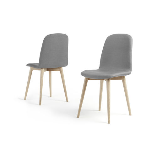 Sedia da pranzo design scandinavo - BASIC 2 CLASSIC - PBJ Mobler ApS - da interno / in tessuto / con supporto in legno massiccio