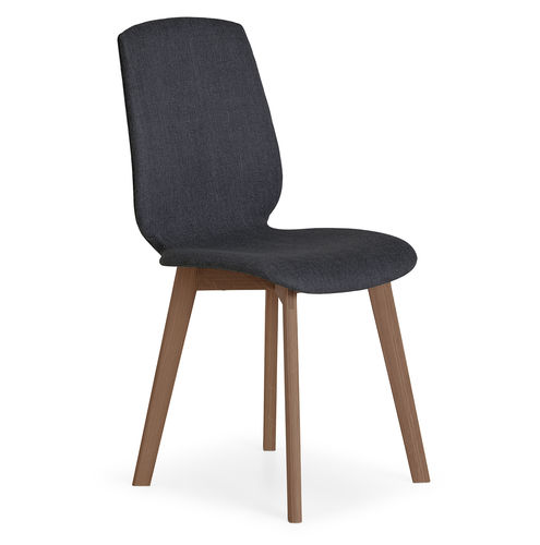 Sedia da pranzo design scandinavo - EDGE 2 CUT XL - PBJ Mobler ApS - da interno / in feltro / con supporto in quercia