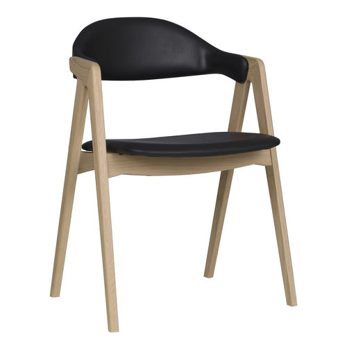 Sedia da pranzo design scandinavo - TITAN  - PBJ Mobler ApS - da interno / in pelle / con supporto in quercia