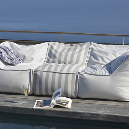 Poltrona a sacco contemporanea - FUNKY MIDDLE - POUFOMANIA - in Sunbrella® / in polistirene espanso PSE / impermeabile