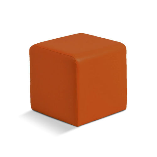 Pouf contemporaneo - POUFOMANIA - in tessuto spalmato PVC / quadrato / per uso contract