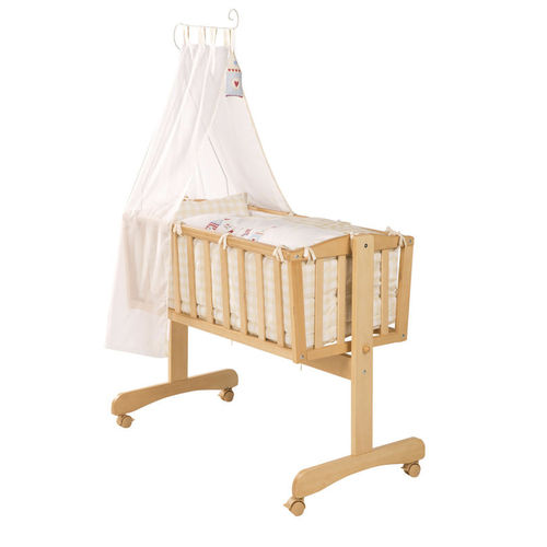 Culla con rotelle - SUNNY DAY : 8946 S172 - roba Baumann GmbH - a bascula / in legno / unisex