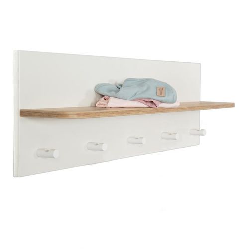 Appendiabiti a muro - Ava - roba Baumann GmbH - contemporaneo / in rovere / bianco