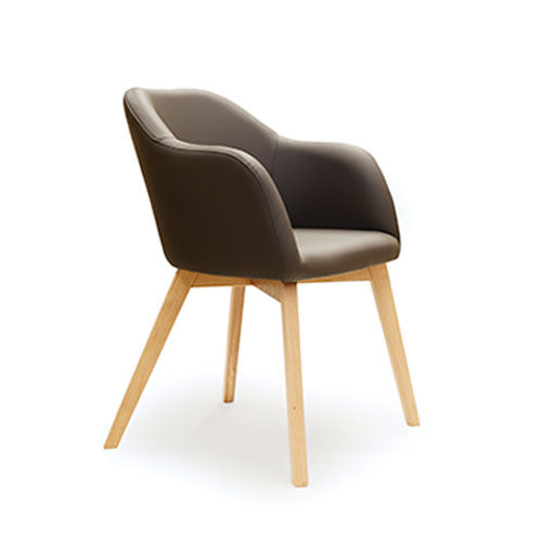 Sedia contemporanea - THEO - Standard Furniture Factory Sarajevo - da interno / in pelle / con supporto in legno