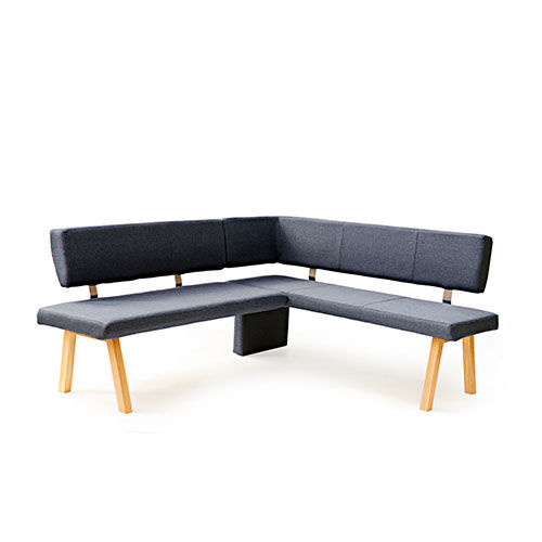 Panca contemporanea - KONSTANZ - Standard Furniture Factory Sarajevo - in legno / in tessuto / con schienale