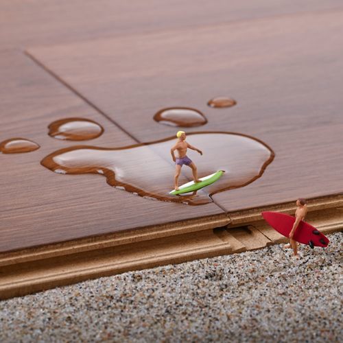 Pavimento in legno composito (WPC) - 5G DRY - Välinge Innovation Sweden AB - da interno / da esterno / per soggiorno