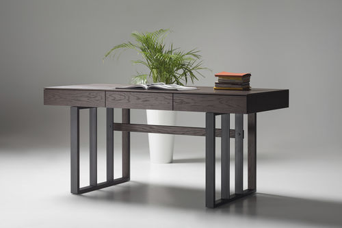 Scrivania contemporanea - GRID - ZEGEN - impiallacciata in legno / in metallo / per lo smartworking