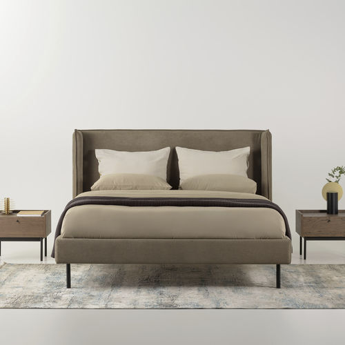 Letto matrimoniale - NAOMI - ZEGEN - contemporaneo / imbottito / con testiera
