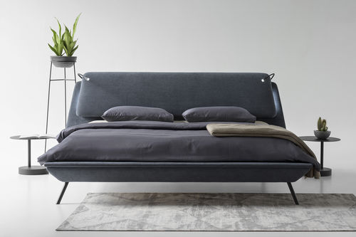 Letto matrimoniale - DUOO - ZEGEN - contemporaneo / imbottito / con testiera