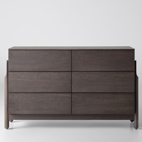 Cassettone contemporaneo - ASH - ZEGEN - in rovere / in frassino / 6 cassetti