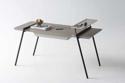 Scrivania contemporanea - DUOO - ZEGEN - in rovere / impiallacciata in legno