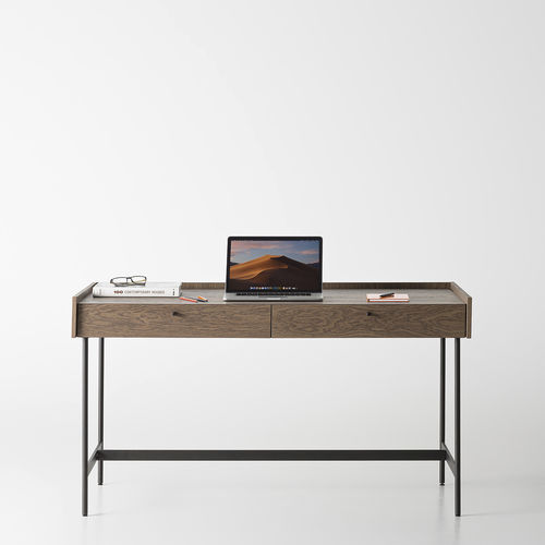 Scrivania contemporanea - CANELLI - ZEGEN - in rovere / impiallacciata in legno / in metallo