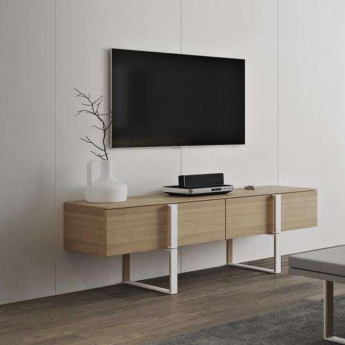 Mobile porta TV contemporaneo - GRID - ZEGEN - lowboard / impiallacciato in legno / in laminato