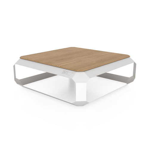 Tavolino basso contemporaneo - ZEST - Black-Citrus - in legno / in Plexiglas® / in Corian®