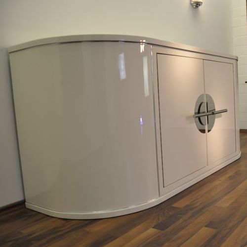 Credenza Art Deco - OAM00211 - Münsterland Gruppe GmbH & Co. KG - in legno laccato / beige