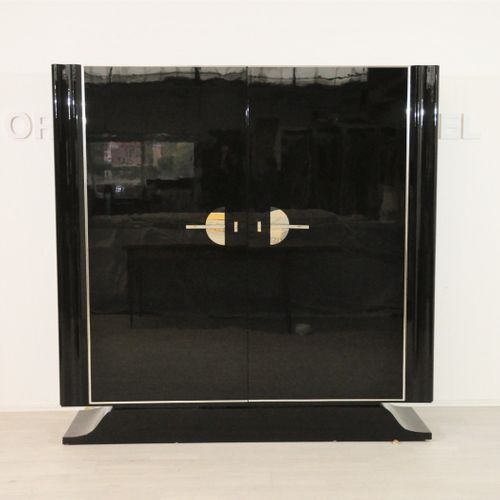 Credenza alta - OAM00207 - Münsterland Gruppe GmbH & Co. KG - Art Deco / in legno laccato / nera