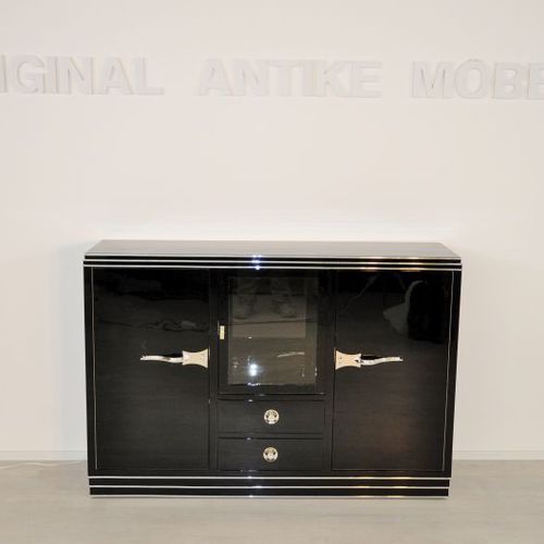 Credenza alta - OAM00324 - Münsterland Gruppe GmbH & Co. KG - Art Deco / in legno laccato / in ebano di macassar