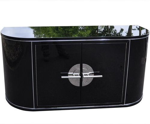 Credenza Art Deco - OAM00105 - Münsterland Gruppe GmbH & Co. KG - in mogano / nera