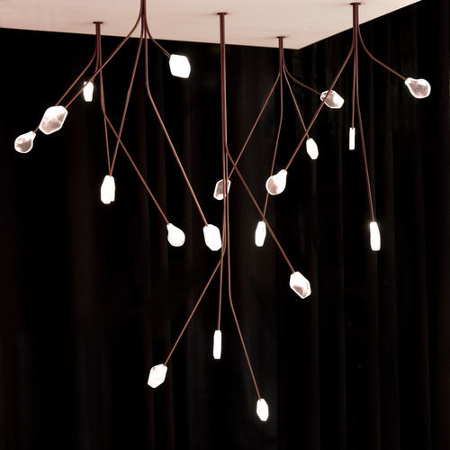 Lampada a sospensione - Petalo - Hi Project srl - Brillamenti - in ottone / in vetro di Murano / contemporanea