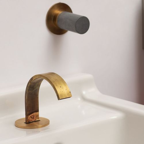 Miscelatore per lavabo - C-LE21MP - ICÓNICO - da parete / in metallo cromato / da bagno
