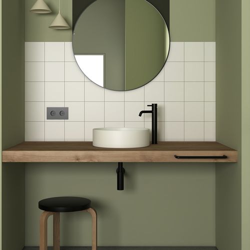 Miscelatore per lavabo - A-LE13 - ICÓNICO - da appoggio / in metallo cromato / da bagno